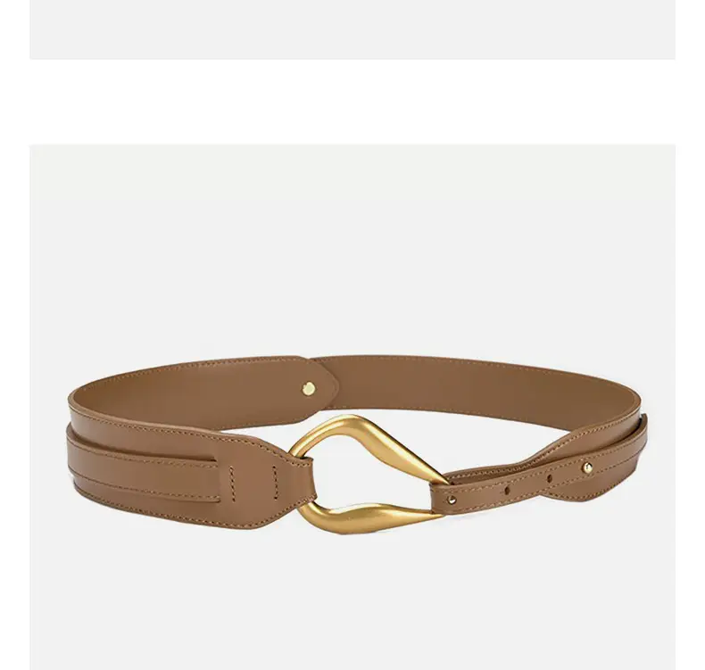 Black Elastic Wide Waist Belt for Dress & Casual Wear — feature 10