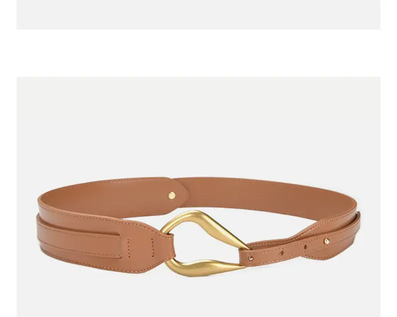 Black Elastic Wide Waist Belt for Dress & Casual Wear — feature 11