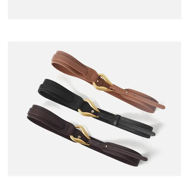 Black Elastic Wide Waist Belt for Dress & Casual Wear — feature 12