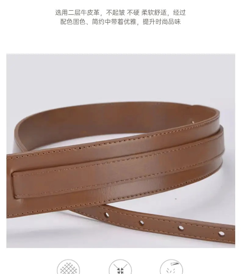 Black Elastic Wide Waist Belt for Dress & Casual Wear — feature 5