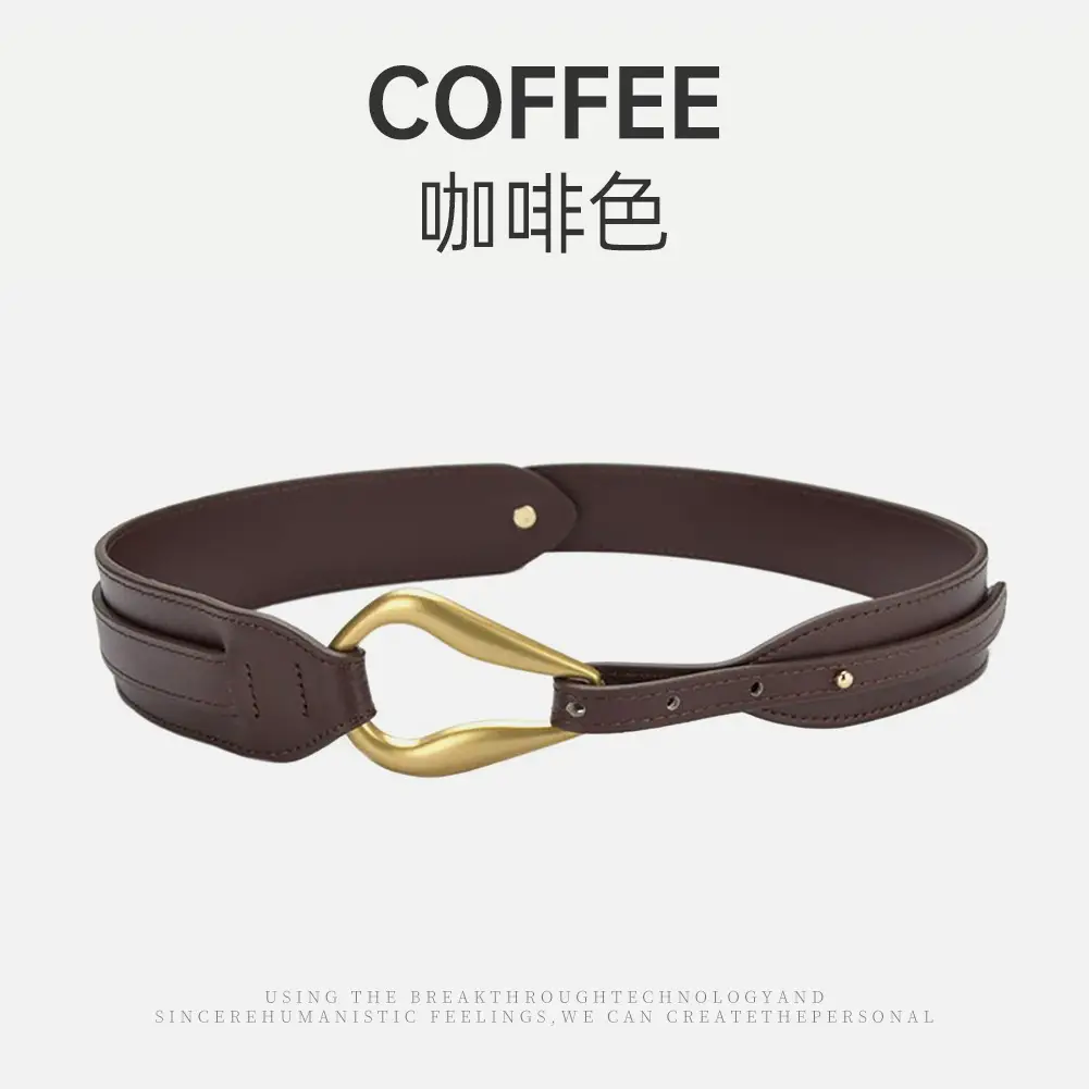 Black Elastic Wide Waist Belt for Dress & Casual Wear