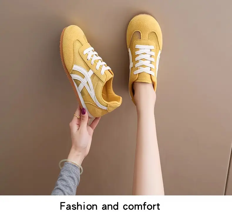 De Training Shoes Women's 2025 Summer New Retro Lightweight Breathable Running Mesh Forrest Gump Shoes Soft Sole Sports Shoes — feature 7