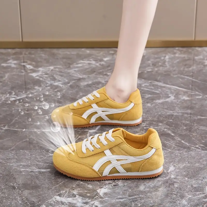 De Training Shoes Women's 2025 Summer New Retro Lightweight Breathable Running Mesh Forrest Gump Shoes Soft Sole Sports Shoes - Image 5