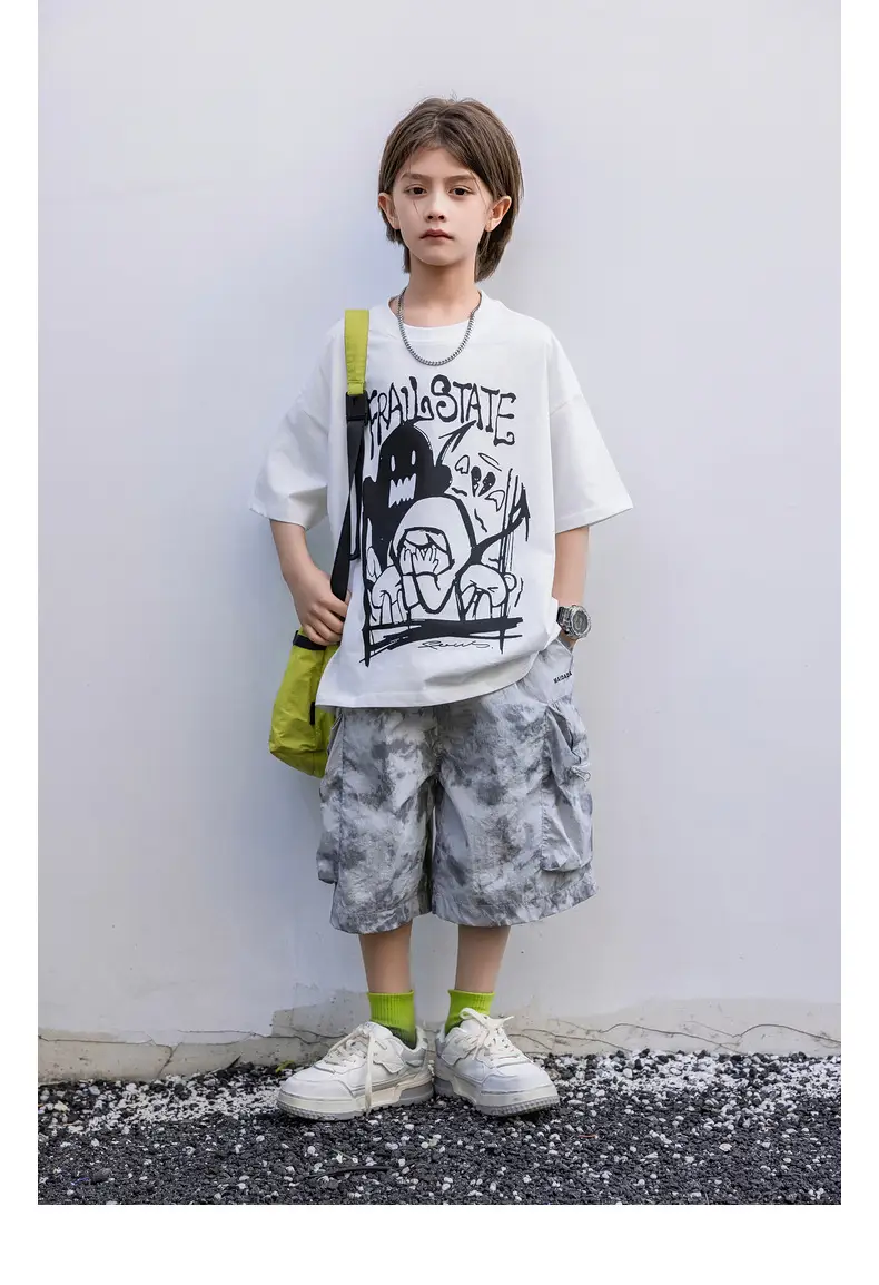 2026 Summer Ghost Boys T-Shirt Panda Round Short Sleeve — feature 28