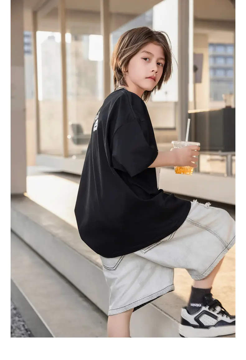 2026 Summer Ghost Boys T-Shirt Panda Round Short Sleeve — feature 32