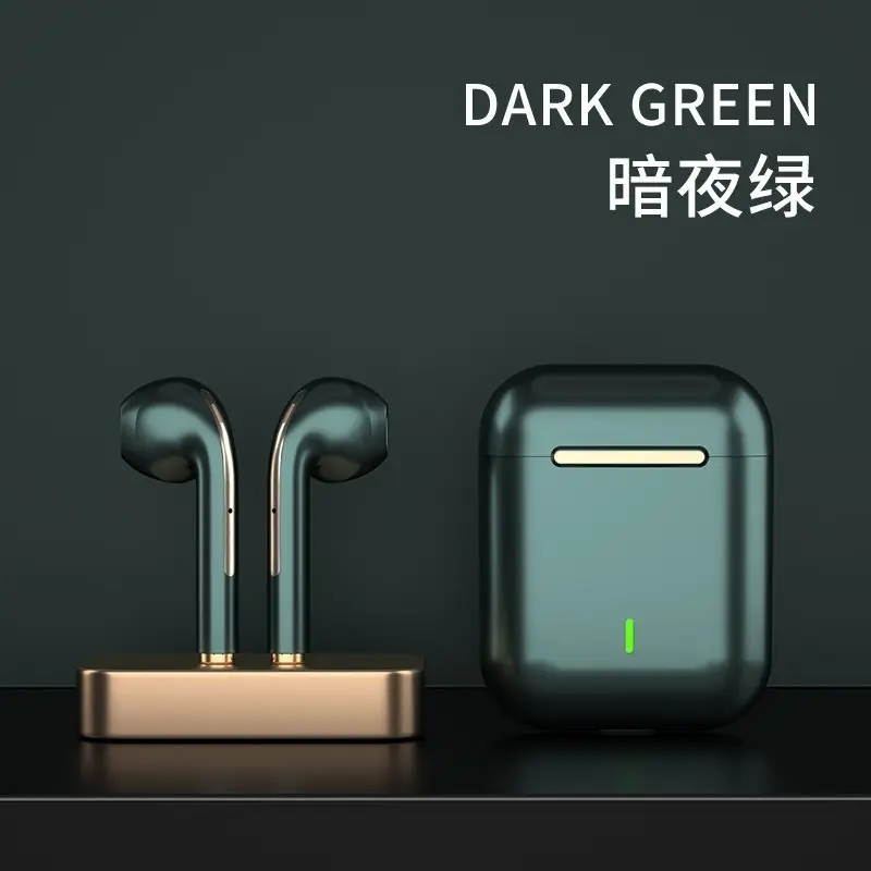 White Moon Bluetooth Earphones with Charging Case