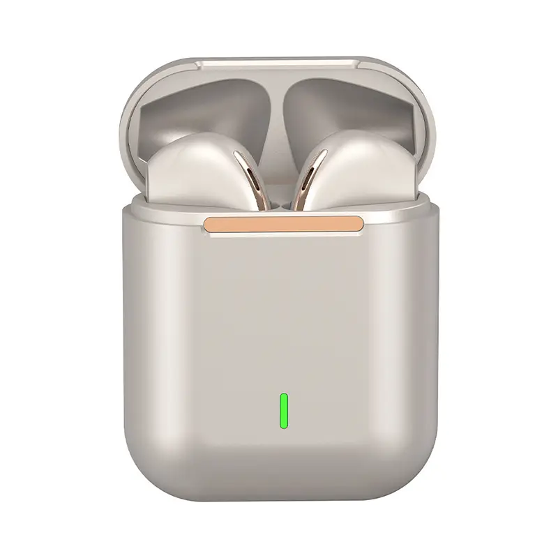 White Moon Bluetooth Earphones with Charging Case