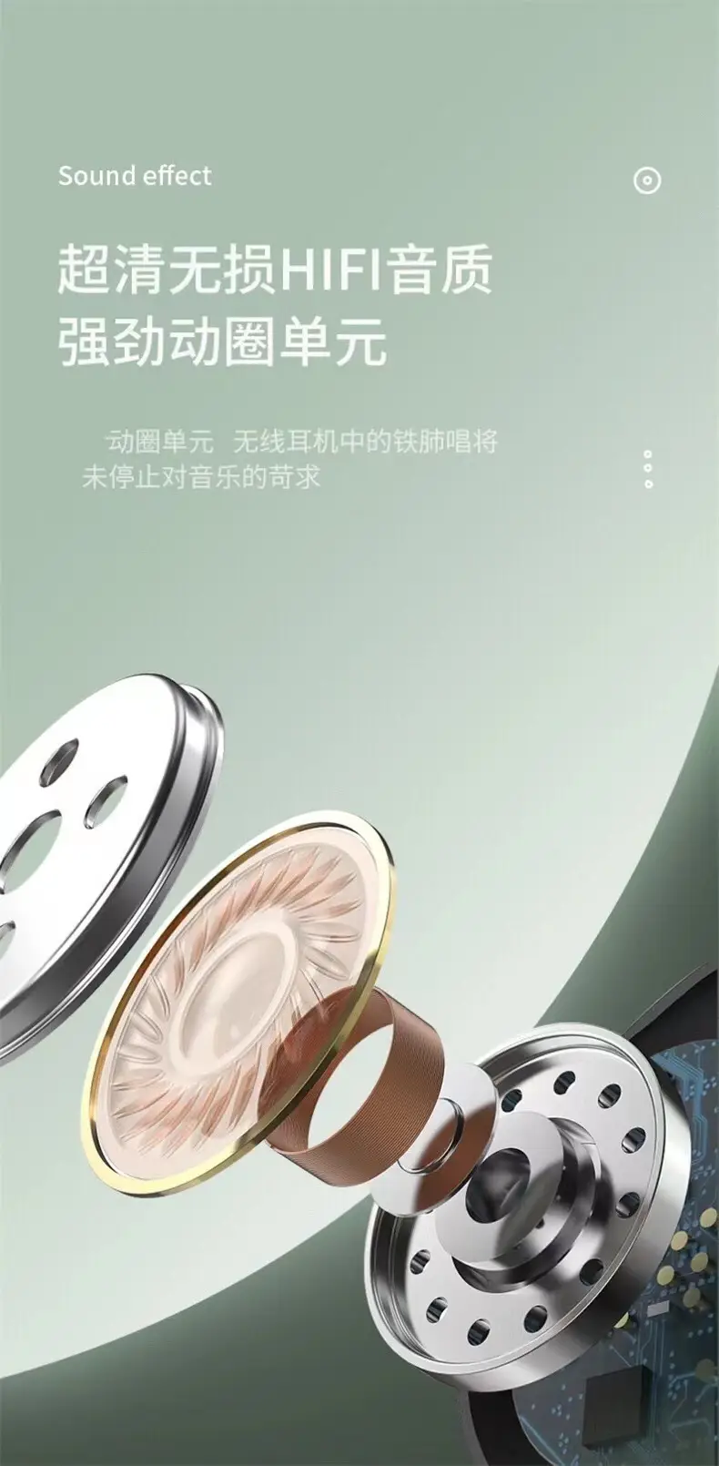 White Moon Bluetooth Earphones with Charging Case — feature 10