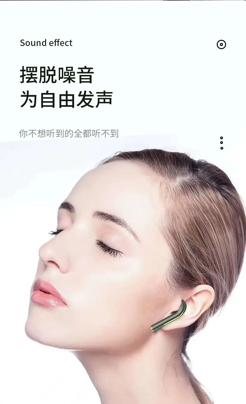 White Moon Bluetooth Earphones with Charging Case — feature 11