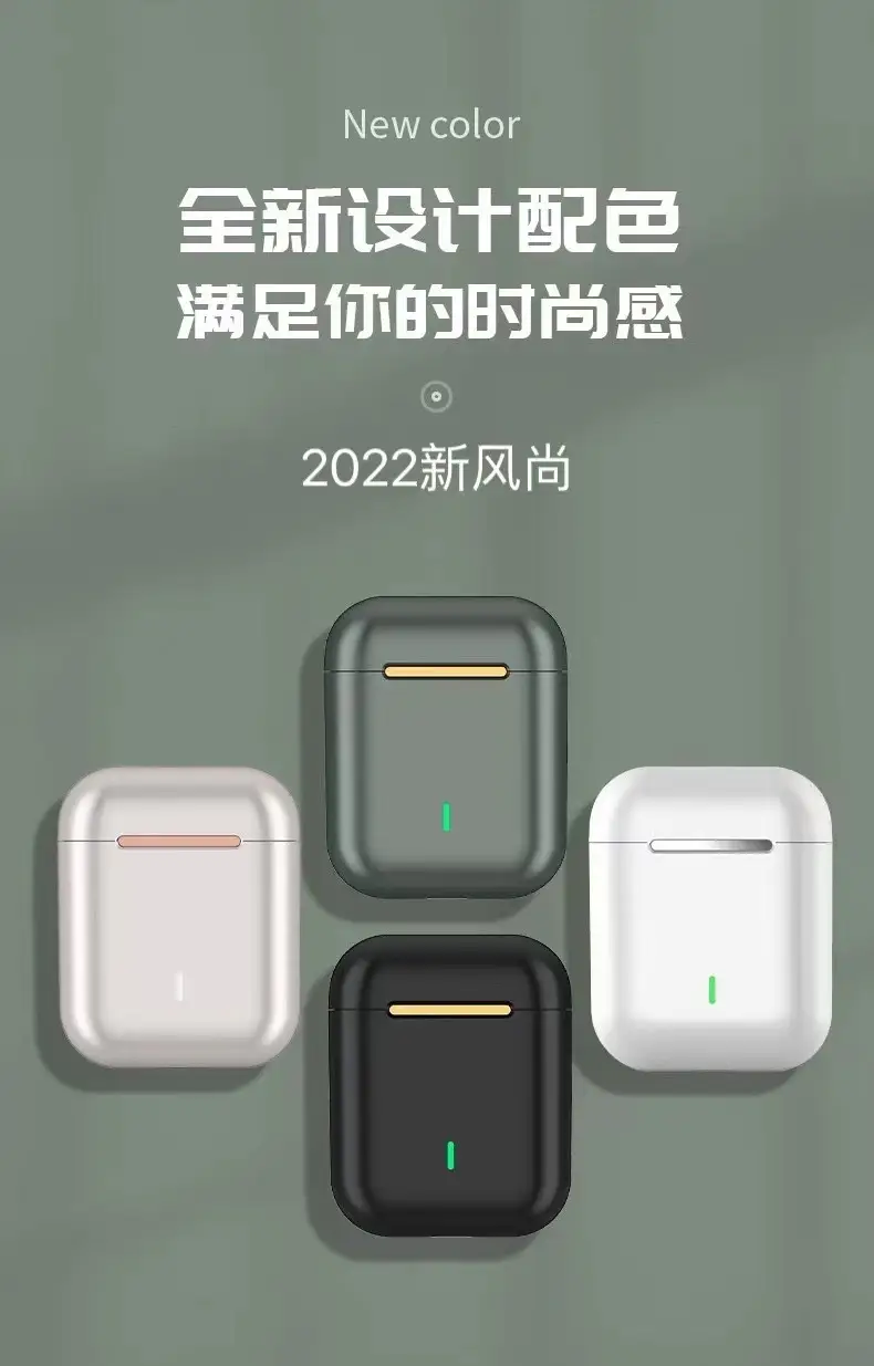 White Moon Bluetooth Earphones with Charging Case — feature 5