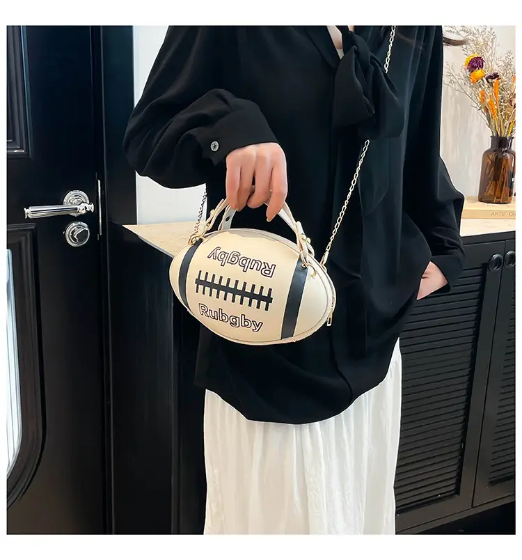 2025 New Contrasting Letter Cylindrical Bag Black — feature 11