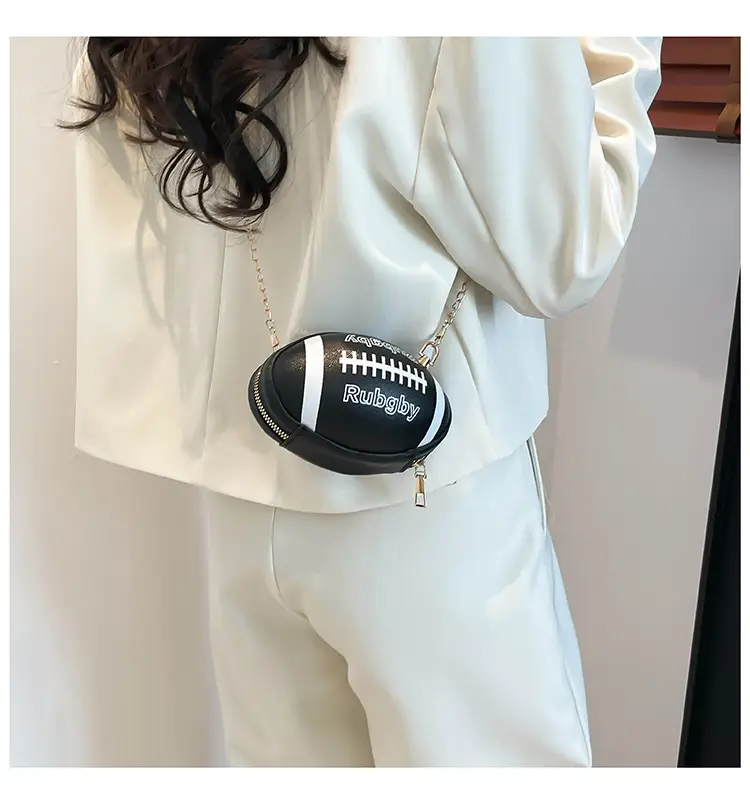 2025 New Contrasting Letter Cylindrical Bag Black — feature 24
