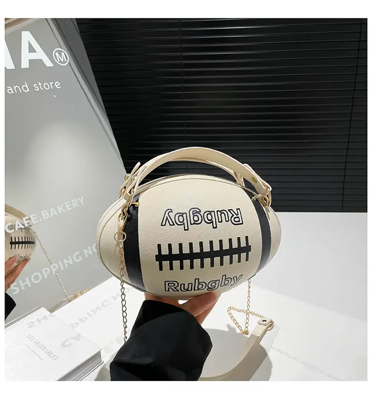 2025 New Contrasting Letter Cylindrical Bag Black - Image 8