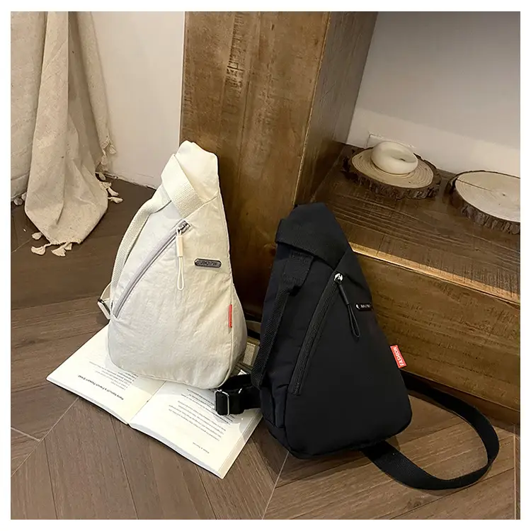 2025 Women's Black Nylon Chest Bag with Adjustable Strap — feature 10
