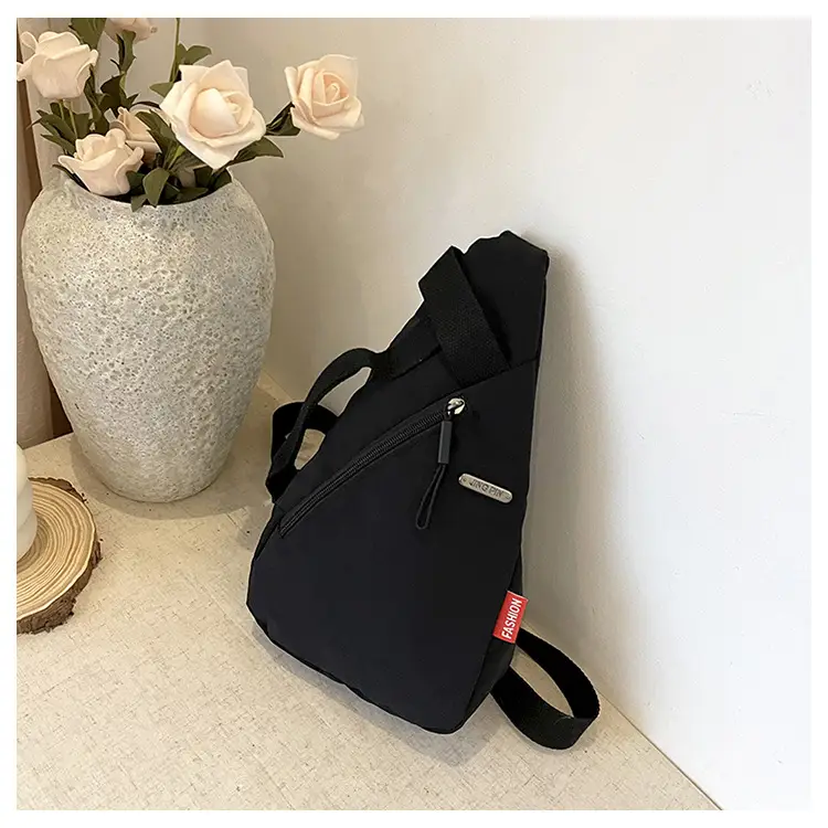 2025 Women's Black Nylon Chest Bag with Adjustable Strap — feature 12
