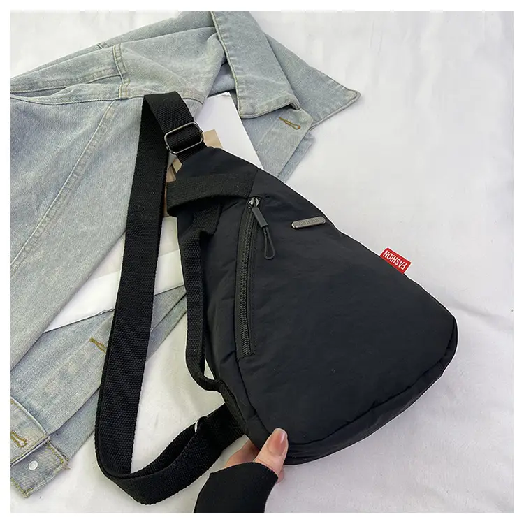 2025 Women's Black Nylon Chest Bag with Adjustable Strap — feature 15