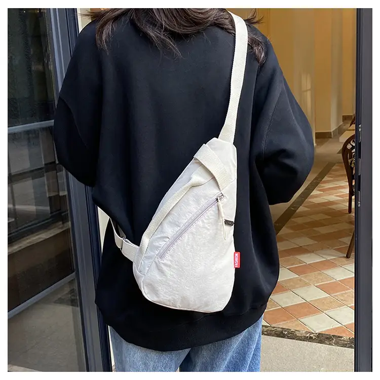 2025 Women's Black Nylon Chest Bag with Adjustable Strap — feature 33