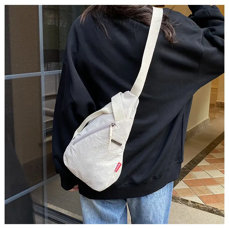 2025 Women's Black Nylon Chest Bag with Adjustable Strap — feature 36