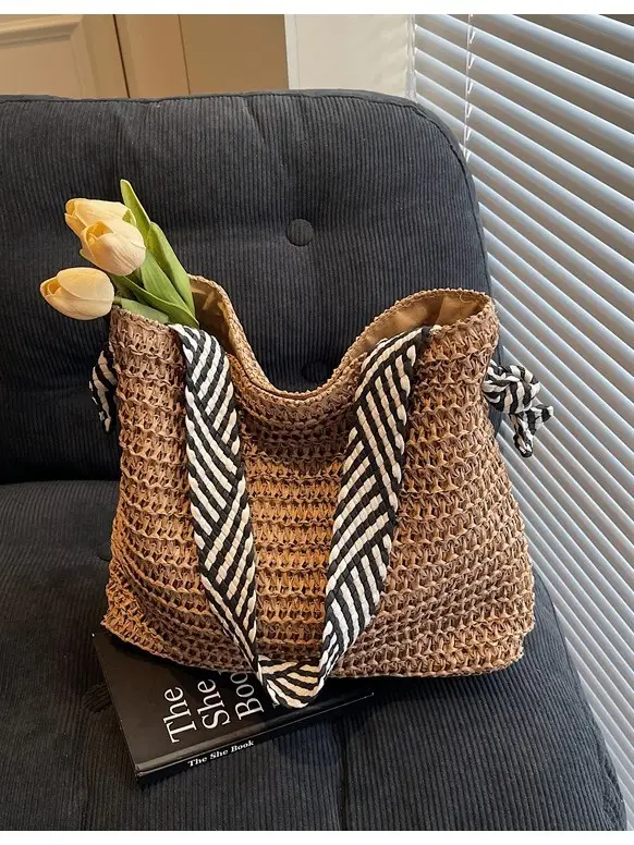 Women's Woven Crossbody Bag Large Capacity 2025 - Image 3