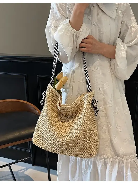 Women's Woven Crossbody Bag Large Capacity 2025 - Image 4