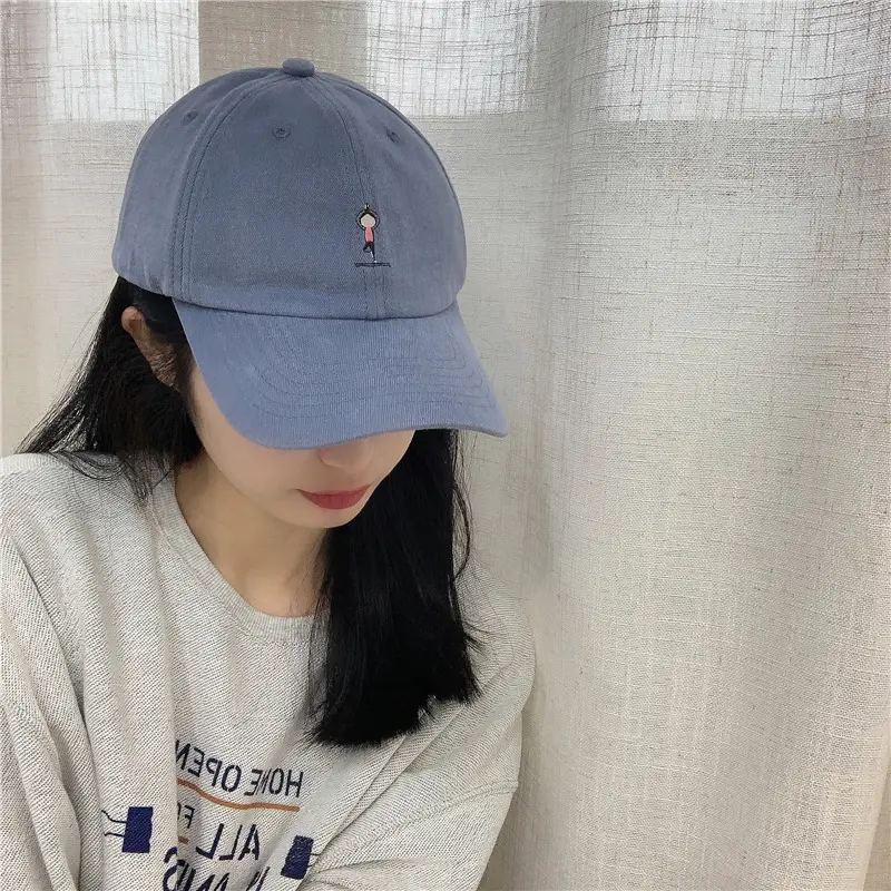 Women Grey Baseball Cap with Embroidered Logo - Image 7