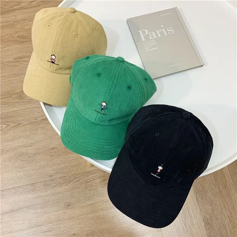 Women Grey Baseball Cap with Embroidered Logo — feature 1