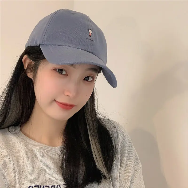Women Grey Baseball Cap with Embroidered Logo — feature 10