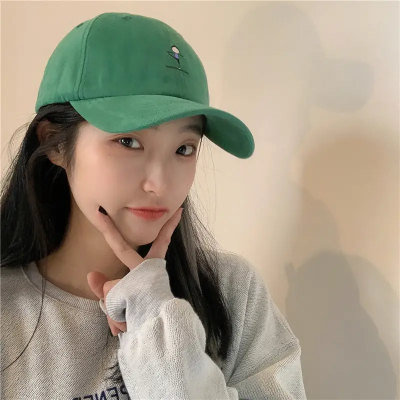 Women Grey Baseball Cap with Embroidered Logo — feature 11