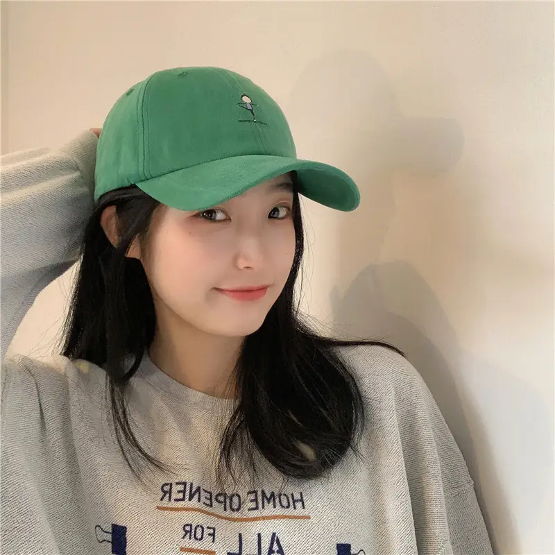 Women Grey Baseball Cap with Embroidered Logo — feature 12