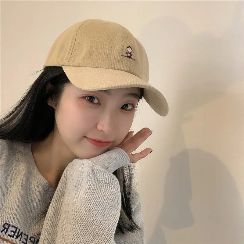 Women Grey Baseball Cap with Embroidered Logo — feature 14