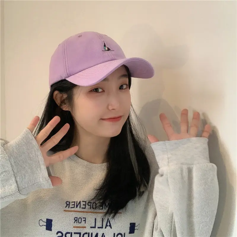 Women Grey Baseball Cap with Embroidered Logo — feature 15