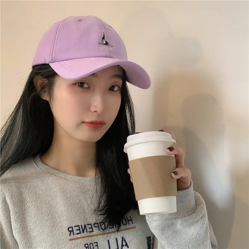 Women Grey Baseball Cap with Embroidered Logo — feature 16