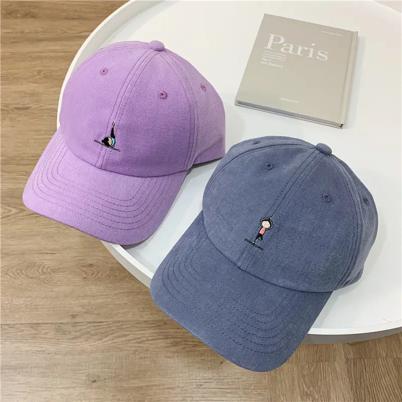Women Grey Baseball Cap with Embroidered Logo — feature 2
