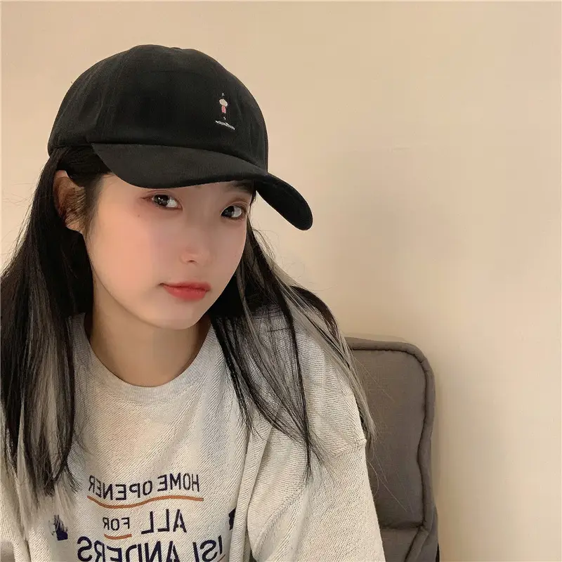 Women Grey Baseball Cap with Embroidered Logo — feature 3