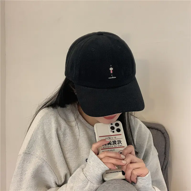 Women Grey Baseball Cap with Embroidered Logo — feature 4