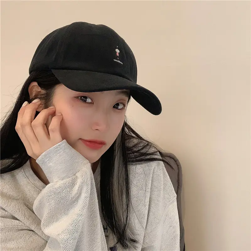 Women Grey Baseball Cap with Embroidered Logo — feature 5