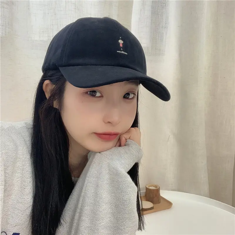 Women Grey Baseball Cap with Embroidered Logo — feature 6
