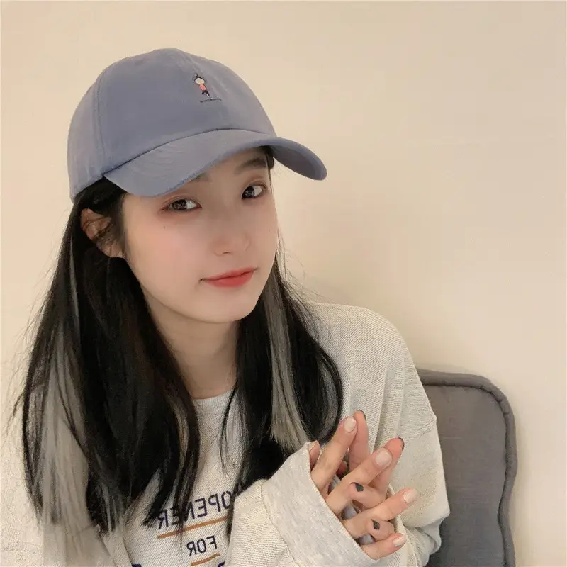Women Grey Baseball Cap with Embroidered Logo — feature 8