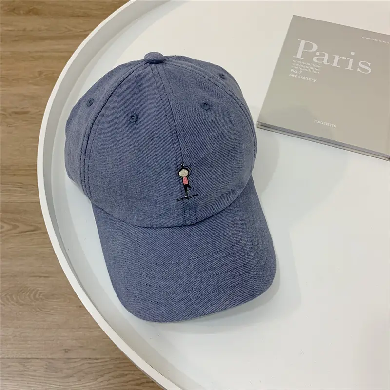 Women Grey Baseball Cap with Embroidered Logo - Image 2