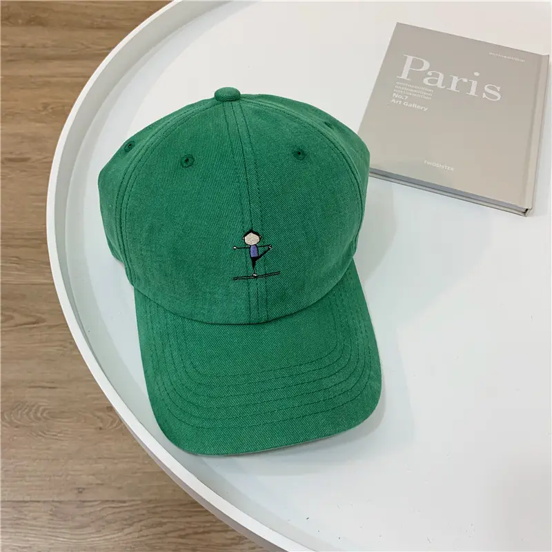 Women Grey Baseball Cap with Embroidered Logo - Image 3