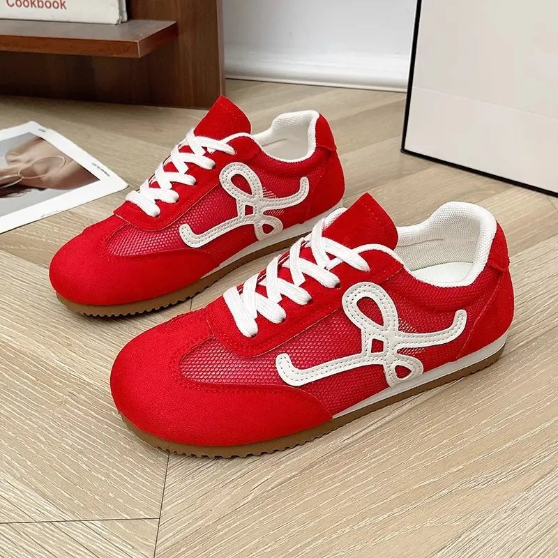 Niche Agande Training Shoes for Women 2025 Spring New Student Retro Versatile Flats Casual Sports Shoes - Image 3