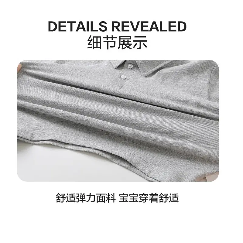 Kids White Polo T-Shirt Click Wear Summer - Image 6