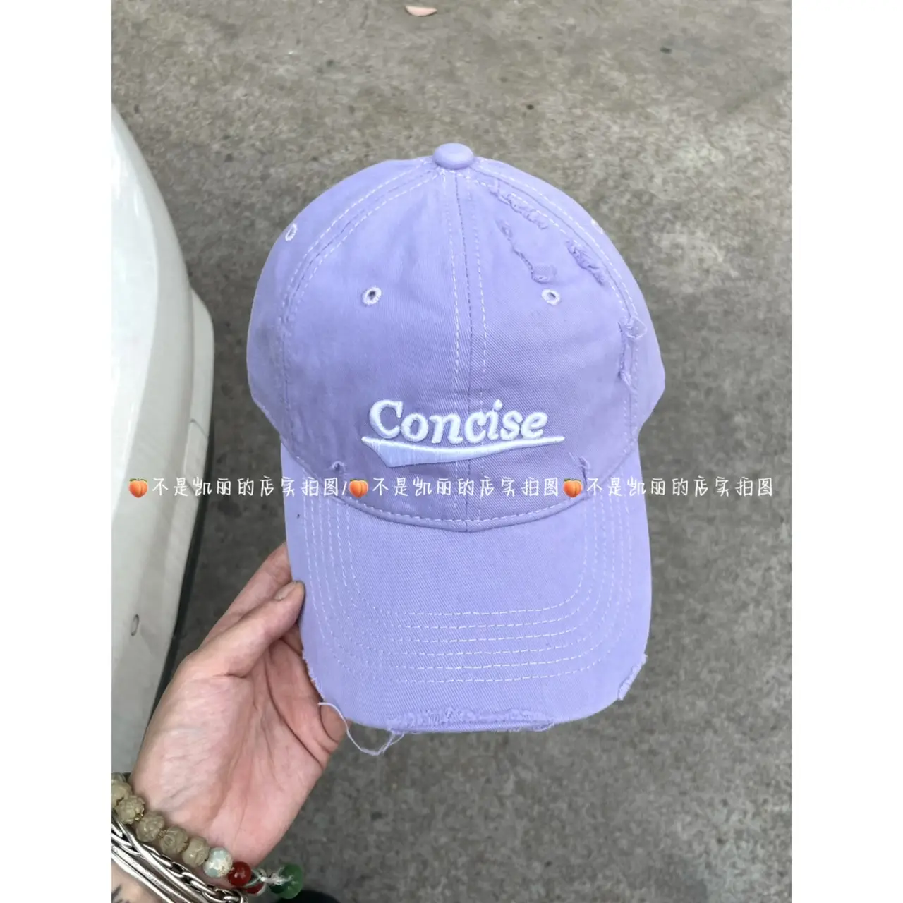 White American-style Retro Ripped Letter Baseball Cap for Kids - Image 7