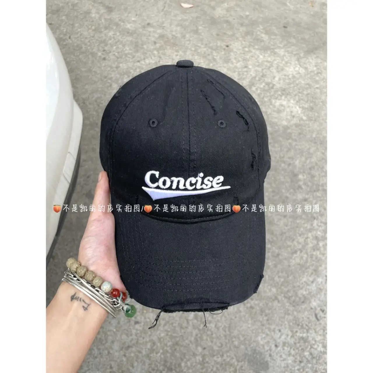 White American-style Retro Ripped Letter Baseball Cap for Kids - Image 3