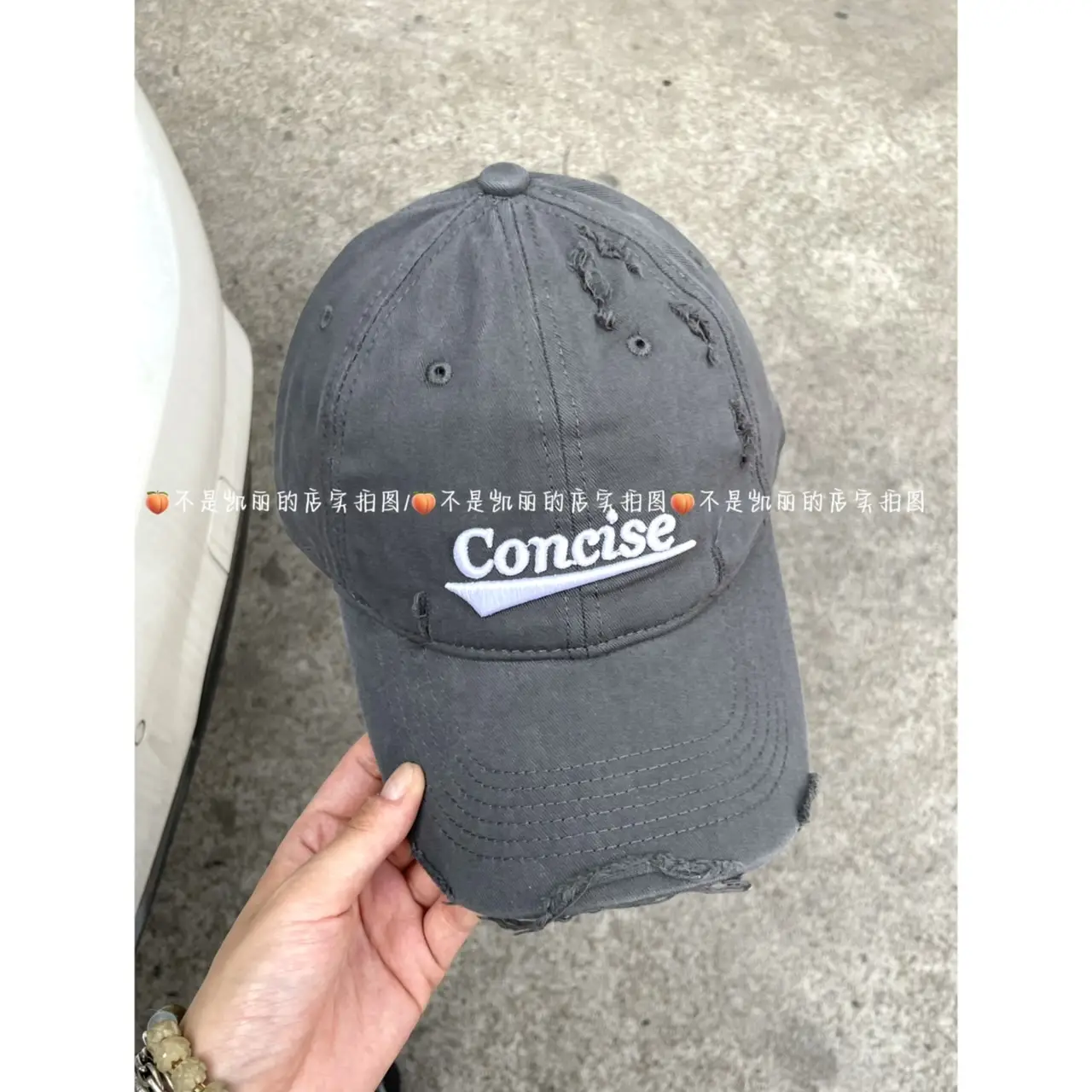 White American-style Retro Ripped Letter Baseball Cap for Kids - Image 4