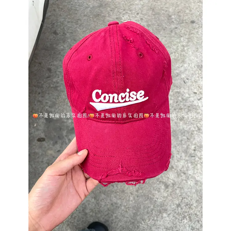 White American-style Retro Ripped Letter Baseball Cap for Kids - Image 5