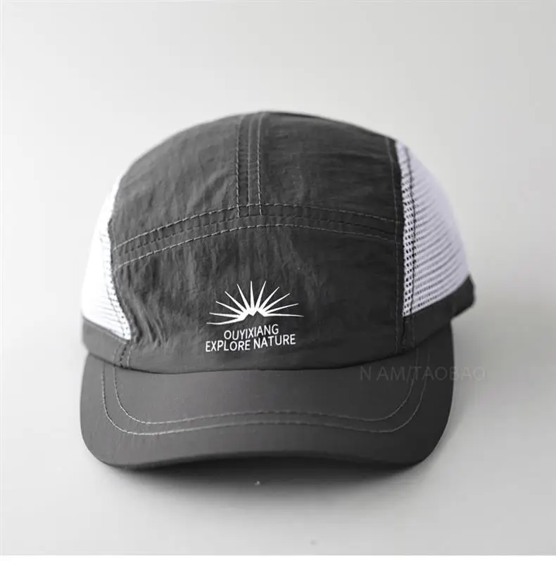 Black Mesh Baseball Cap with Embroidery for Men — feature 6