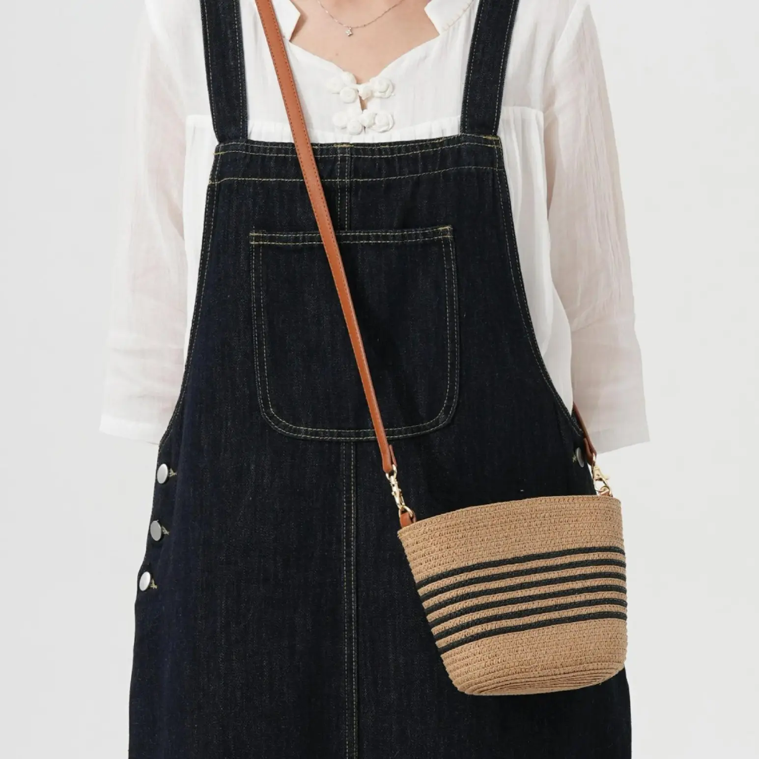 Straw Woven Crossbody Bag for Women - Image 2