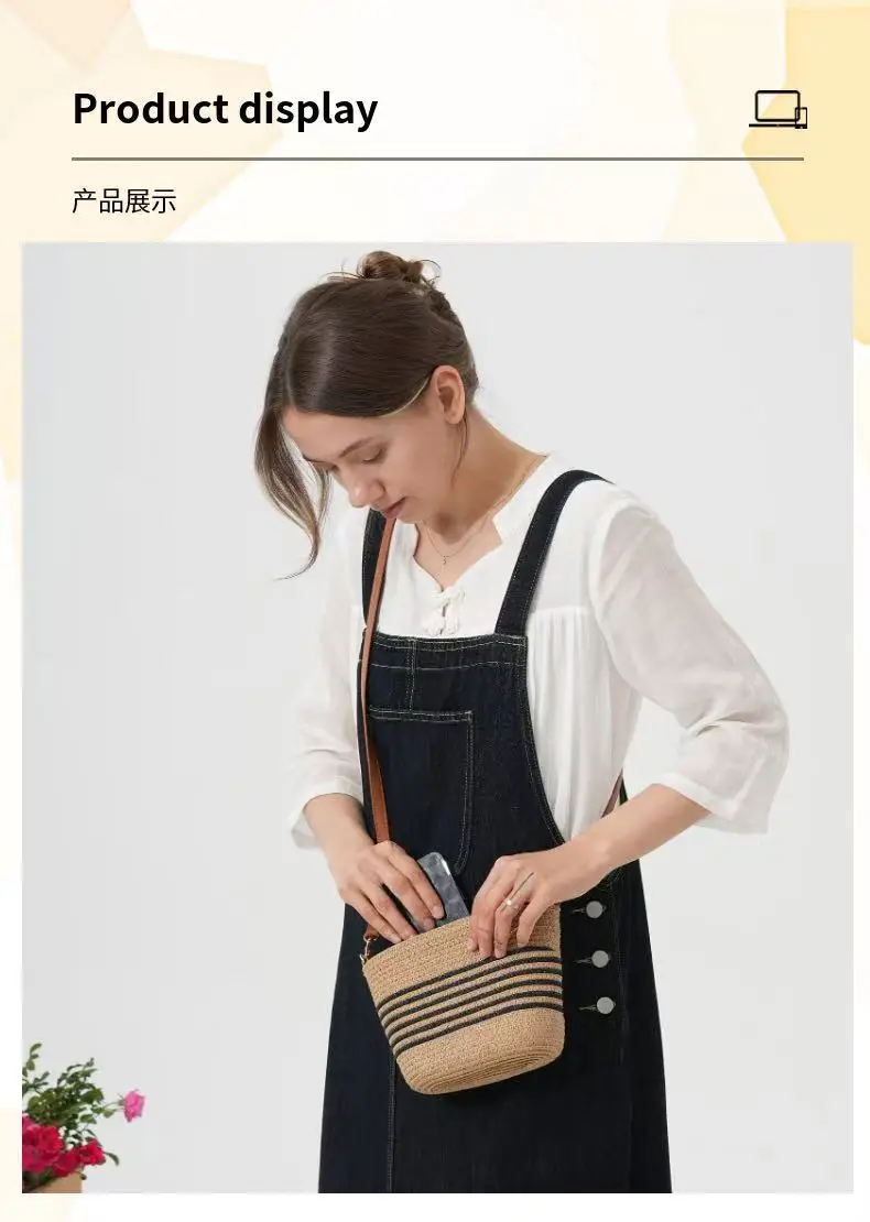 Straw Woven Crossbody Bag for Women — feature 6