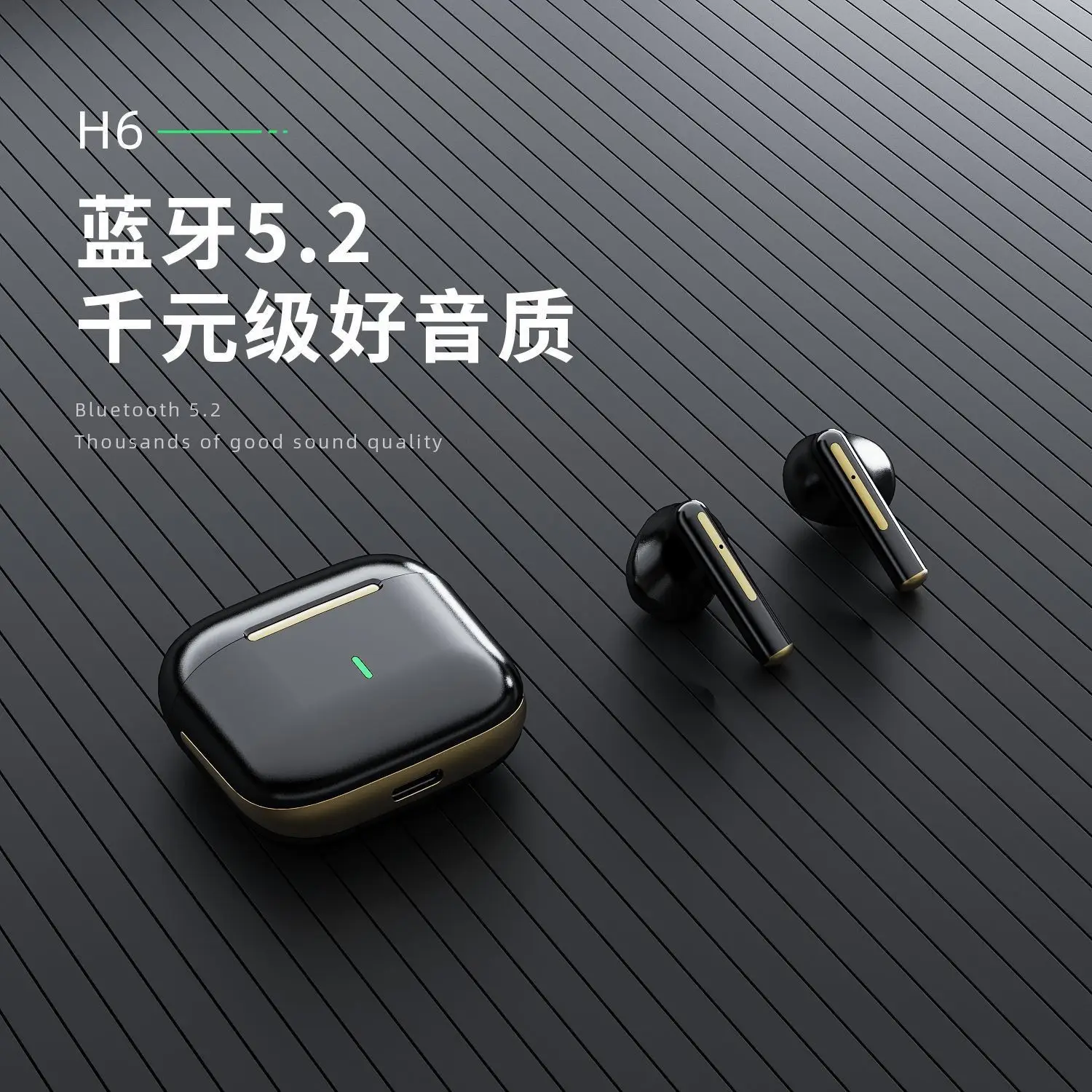 Wireless Bluetooth Headset with Noise Reduction & Dual Stereo Sound